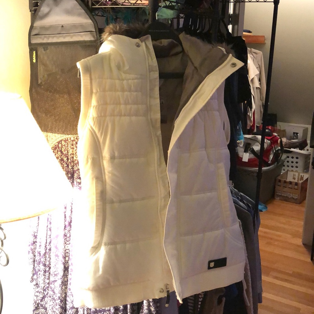 Burton white vest